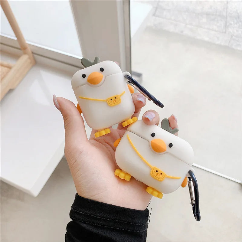 Cute Kitten Airpods Cover  for Apple AirPods -  Premium Silicone Case Cover