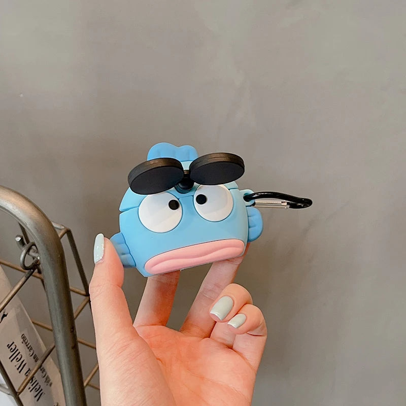 Cool Fish Airpods Cover for Apple AirPods - Premium Silicone Case (Limited Edition)
