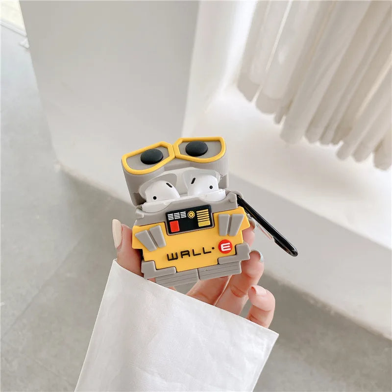 Wall E Airpods Cover  for Apple AirPods -  Premium Silicone Case Cover