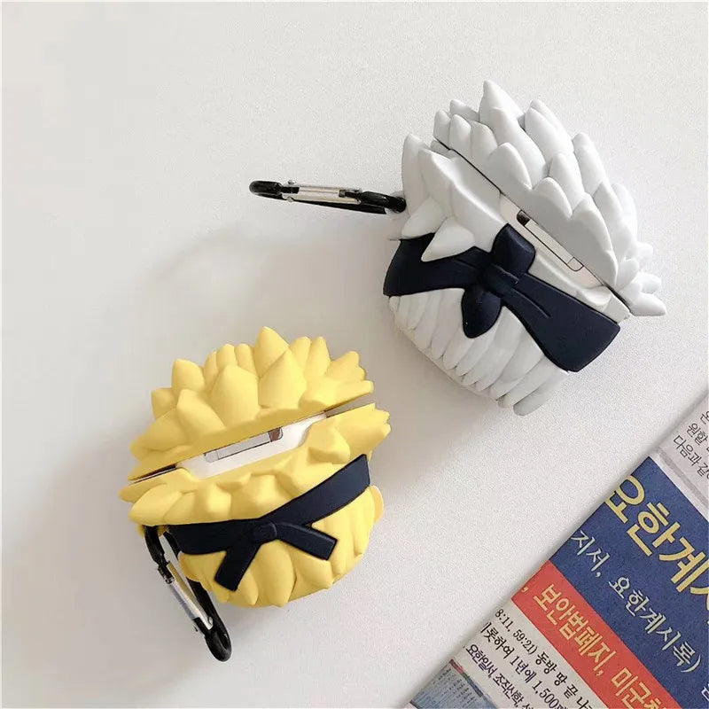 Kakashi & Naruto Case for AirPods - Premium Silicone Cover