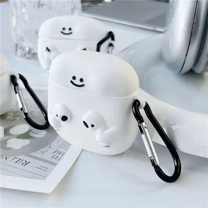 Cute Cartoon with Airpods Cover for Apple AirPods - Premium Silicone Case (Limited Edition)