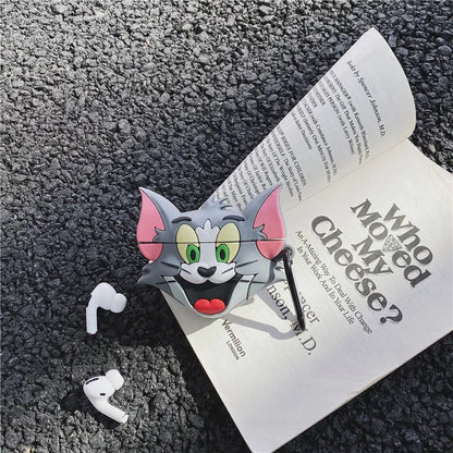 Airpods Cover - Premium Silicone Case - Tom & Jerry