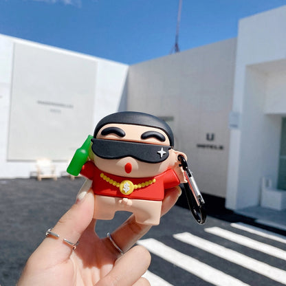 Shinchan Red Airpods Cover for Apple AirPods - Premium Silicone Case