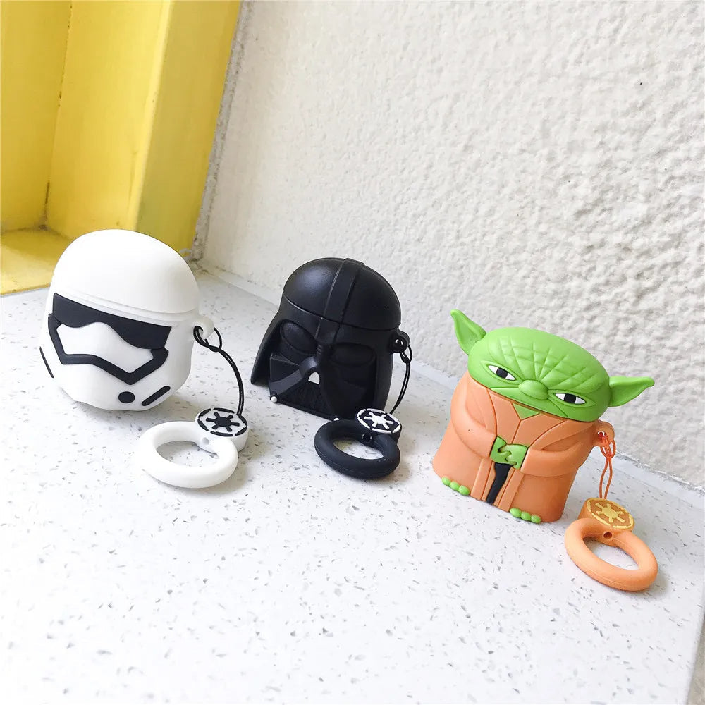 Starwars Darth Vader Airpods Cover for Apple AirPods - Premium Silicone Case