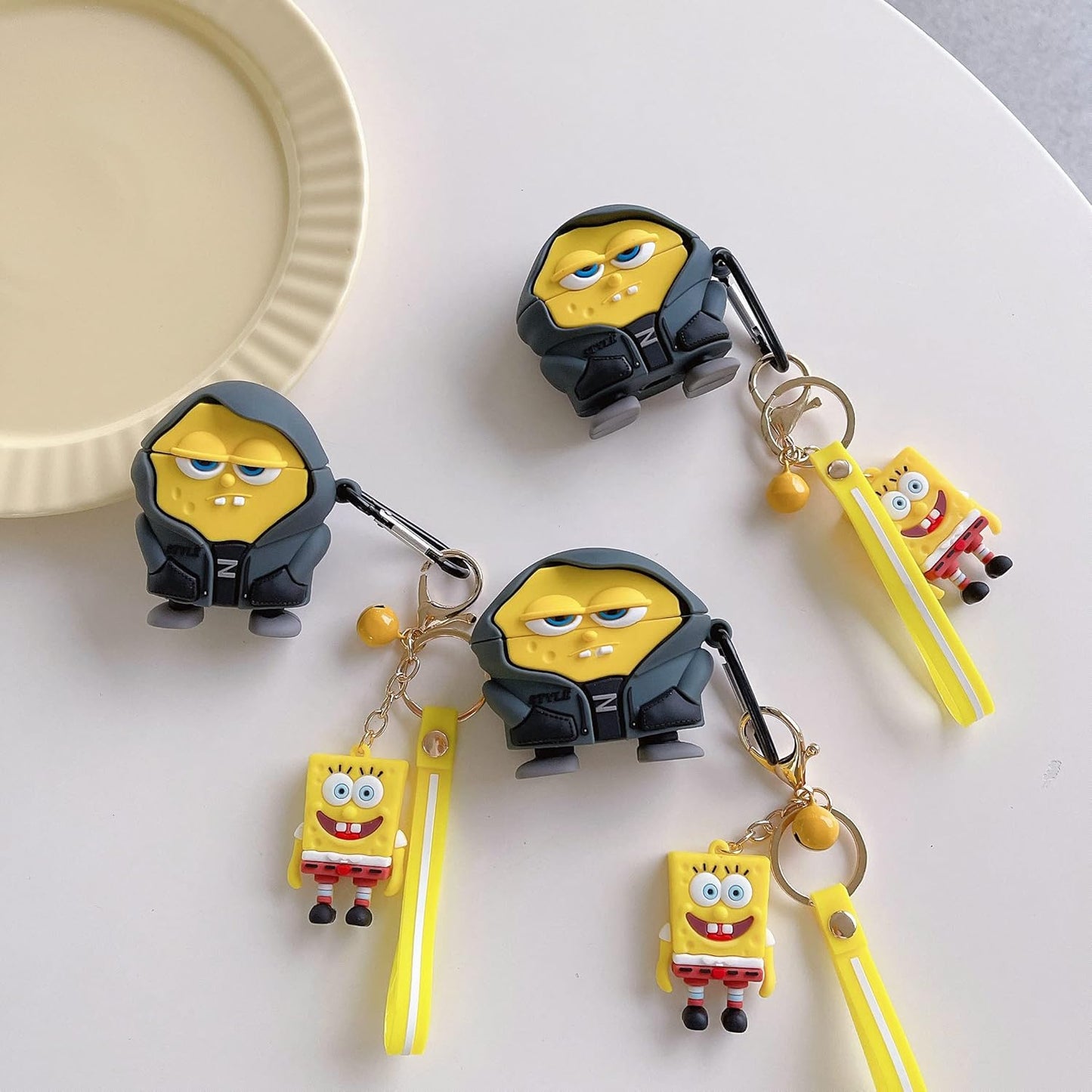 SpongeBob Airpods Cover  for Apple AirPods -  Premium Silicone Case Cover