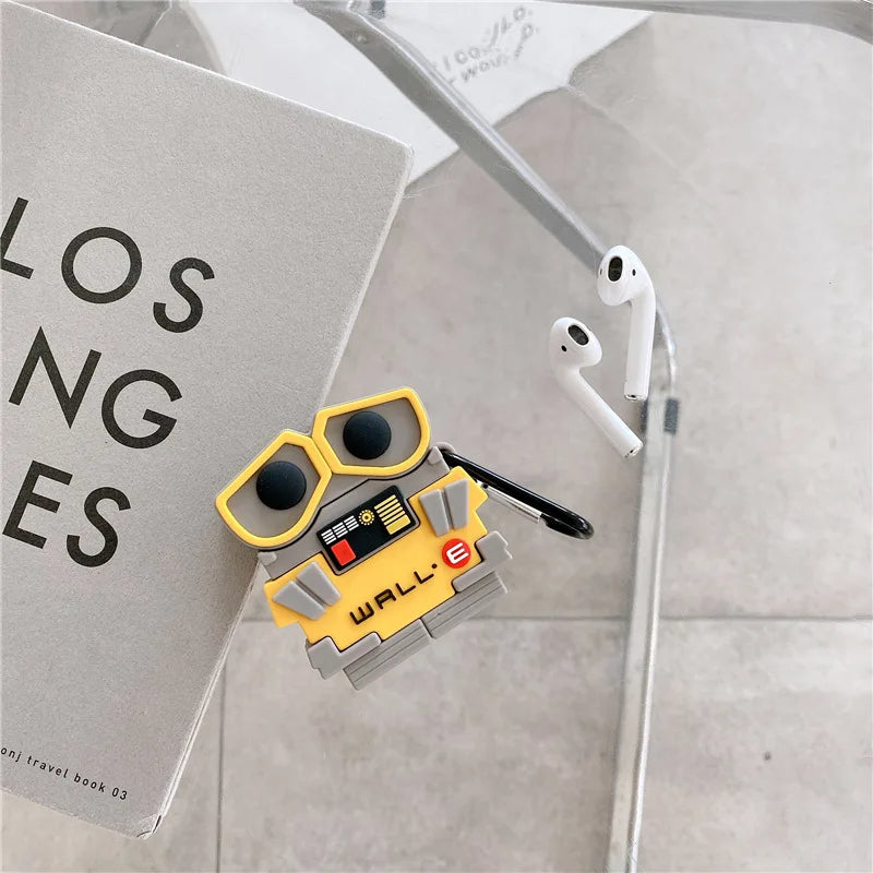 Wall E Airpods Cover  for Apple AirPods -  Premium Silicone Case Cover