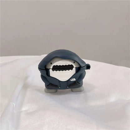 The North Face Shark - Airpods Cover  for Apple AirPods Pro 2 -  Premium Silicone Case Cover