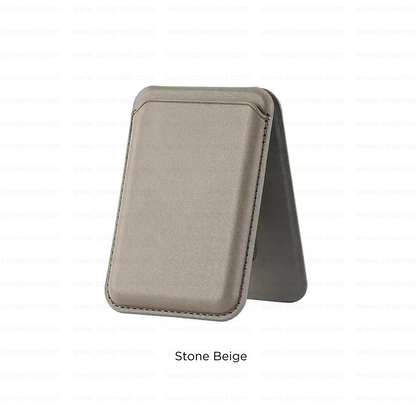 MagStand Pro Wallet – 2-in-1 Leather MagSafe Card Holder with Stand & RFID Protection by Coverner India
