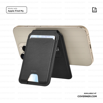 WIWU Mag Wallet FM MW-005 Slim Magnetic Wallet with Apple Find My & RFID – Sold by Coverner India