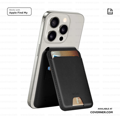 WIWU Mag Wallet FM MW-005 Slim Magnetic Wallet with Apple Find My & RFID – Sold by Coverner India