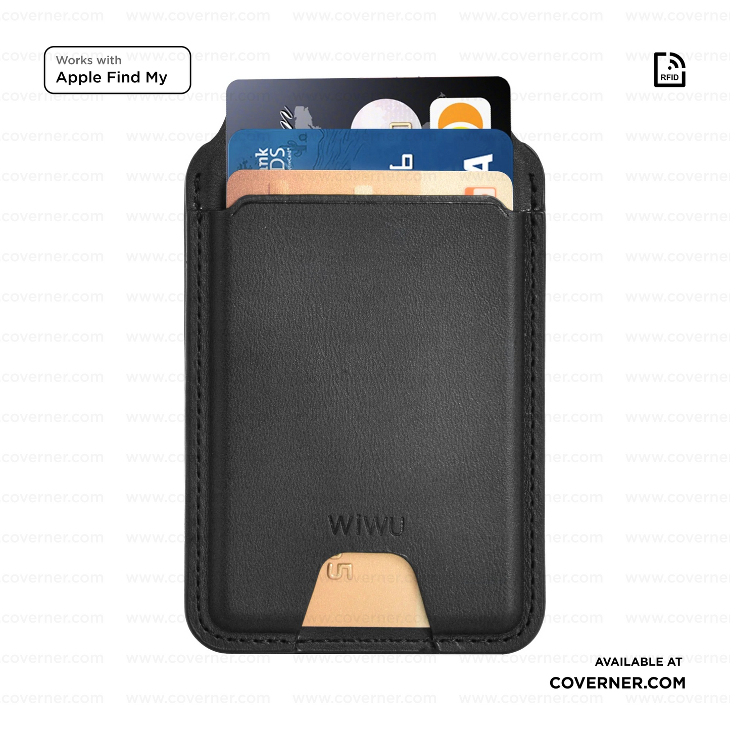 WIWU Mag Wallet FM MW-005 Slim Magnetic Wallet with Apple Find My & RFID – Sold by Coverner India