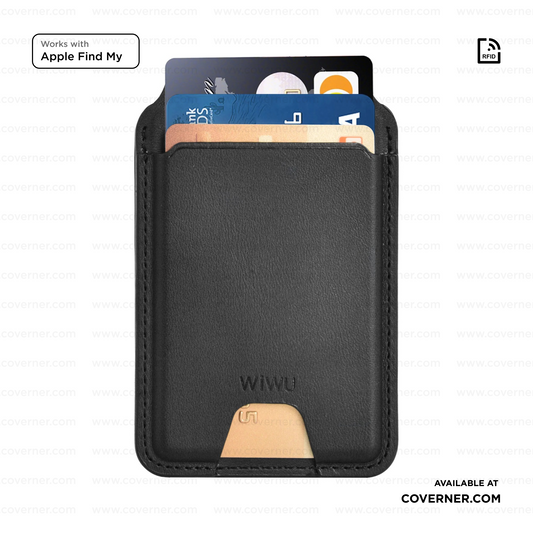 WIWU Mag Wallet FM MW-005 Slim Magnetic Wallet with Apple Find My & RFID – Sold by Coverner India