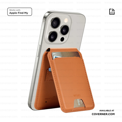 WIWU Mag Wallet FM MW-005 Slim Magnetic Wallet with Apple Find My & RFID – Sold by Coverner India