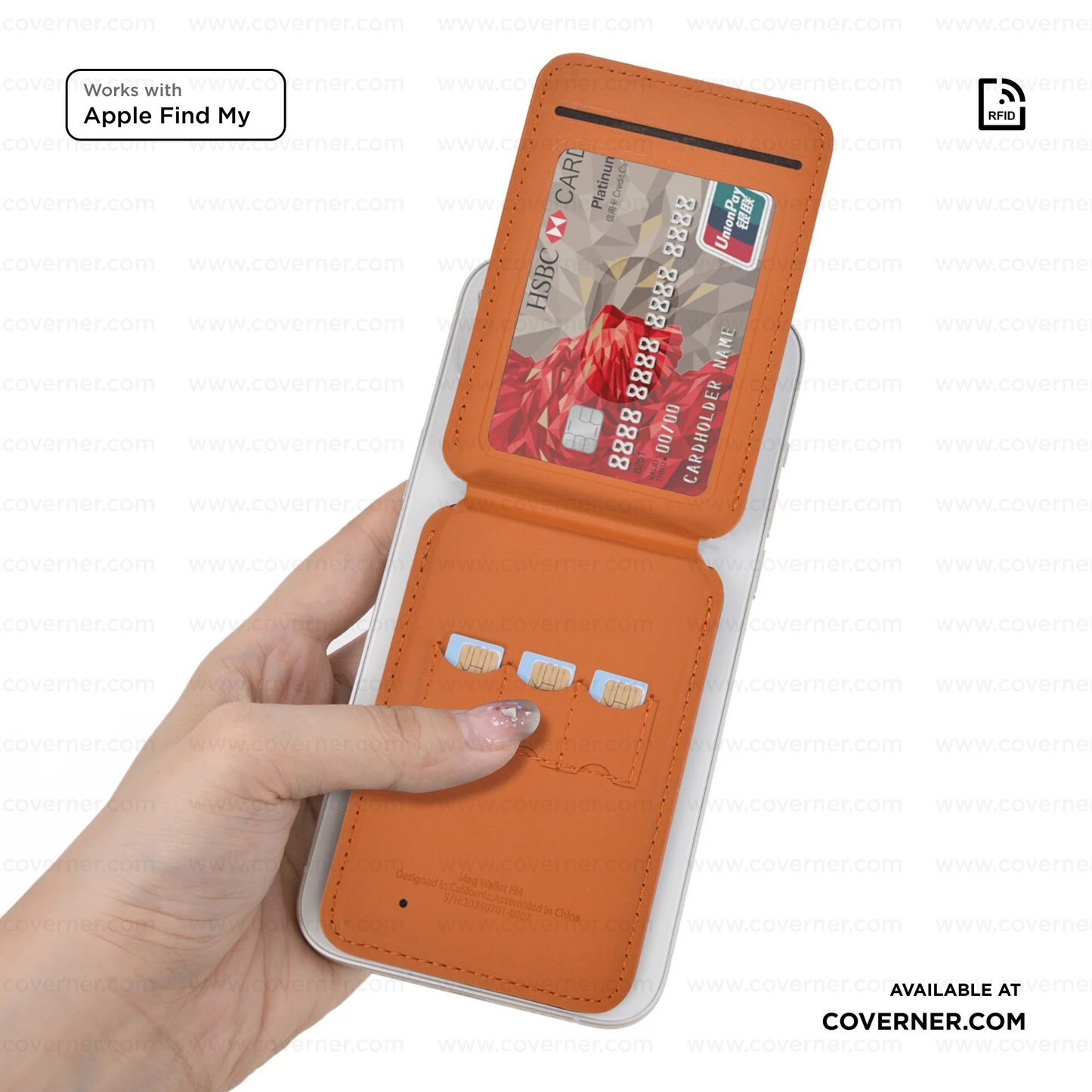 WIWU Mag Wallet FM MW-005 Slim Magnetic Wallet with Apple Find My & RFID – Sold by Coverner India