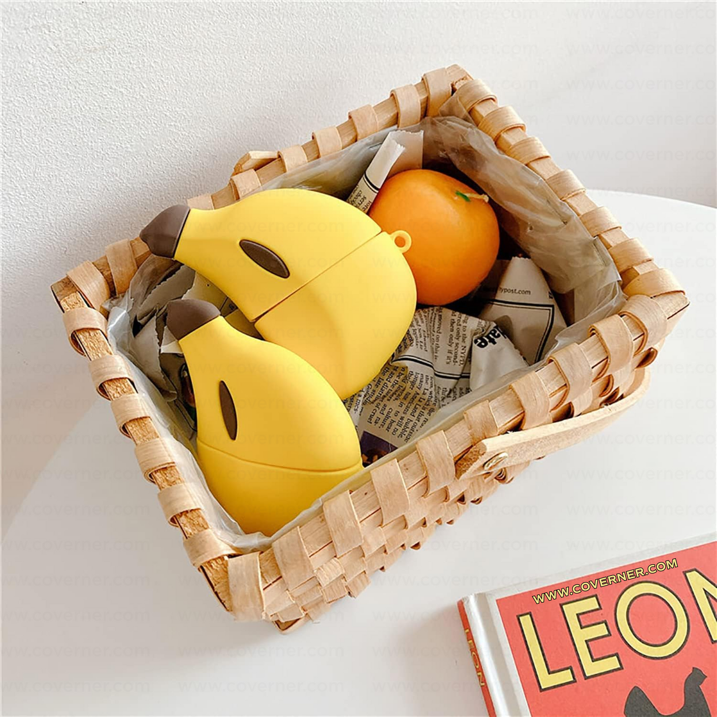 Banana Silicone AirPods Case – Limited Edition Funky Cover with Hook by Coverner India