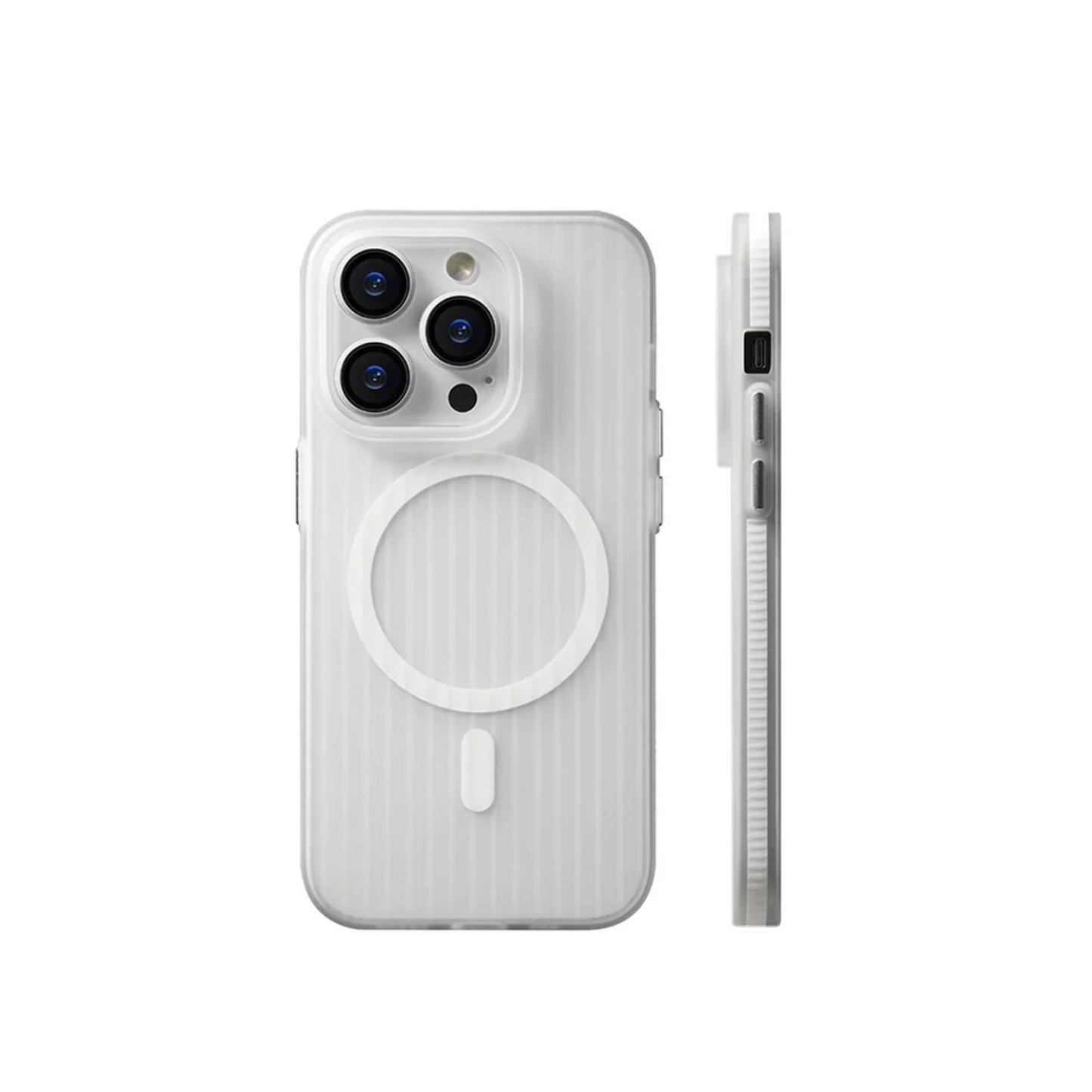GripLine SlimFit Case – MagSafe Compatible Hybrid iPhone Case with Internal Side Stripes | Slim Fit, Camera Protection