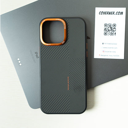MagLine XT – Premium Carbon Fiber Texture MagSafe Case by Coverner India