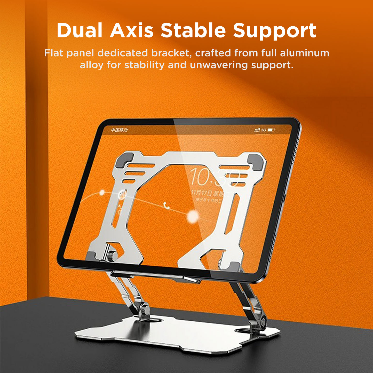 AirLift Pro - Adjustable Foldable Aluminum Stand | Tablets | Laptops | Desk Stand - Coverner India