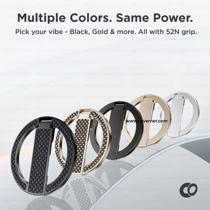 MagLock Raptor – Kevlar Magnetic 360° Ring Bracket with 52N Grip by Coverner India