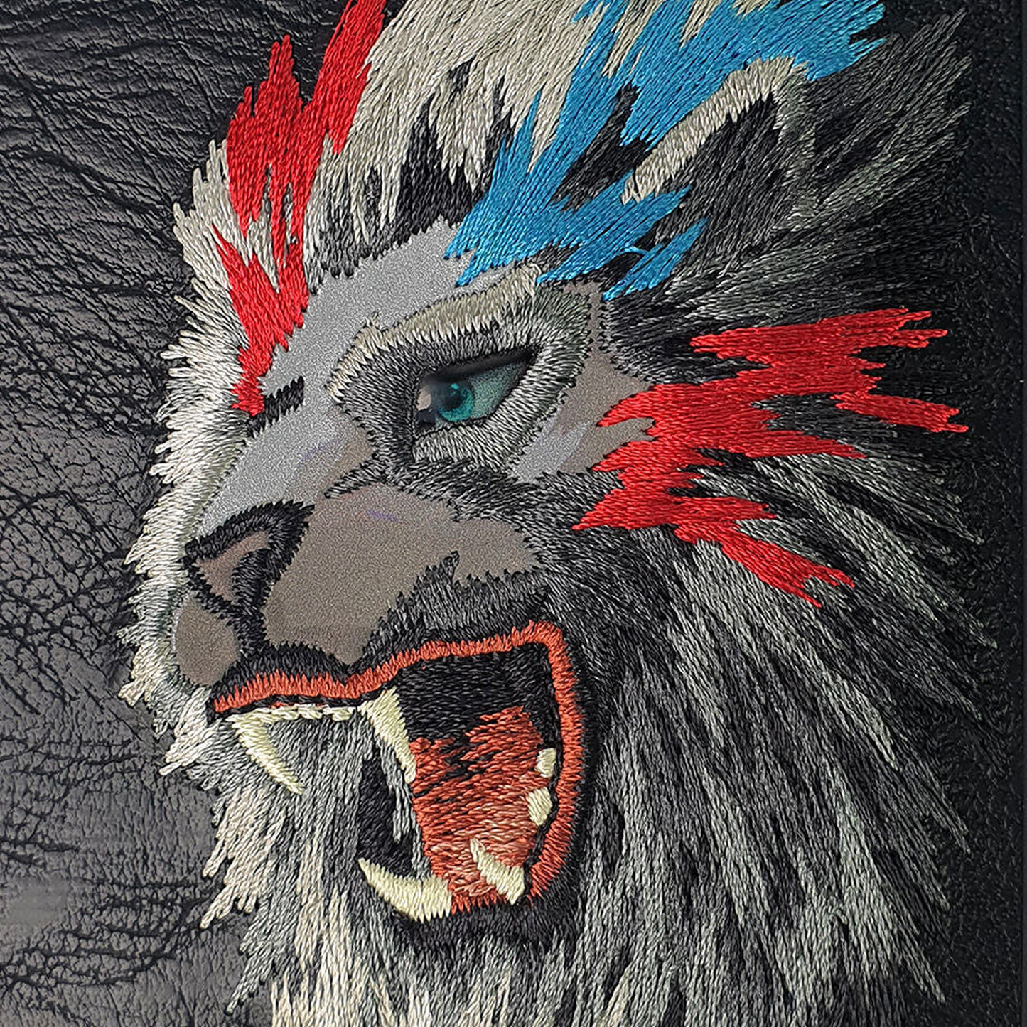 Nimmy Embroidery Leather Shockproof Case - Lion – Premium Anti-Skid Designer Case with 3D Stitching | By NIMMY DESIGN | Exclusive on Coverner India