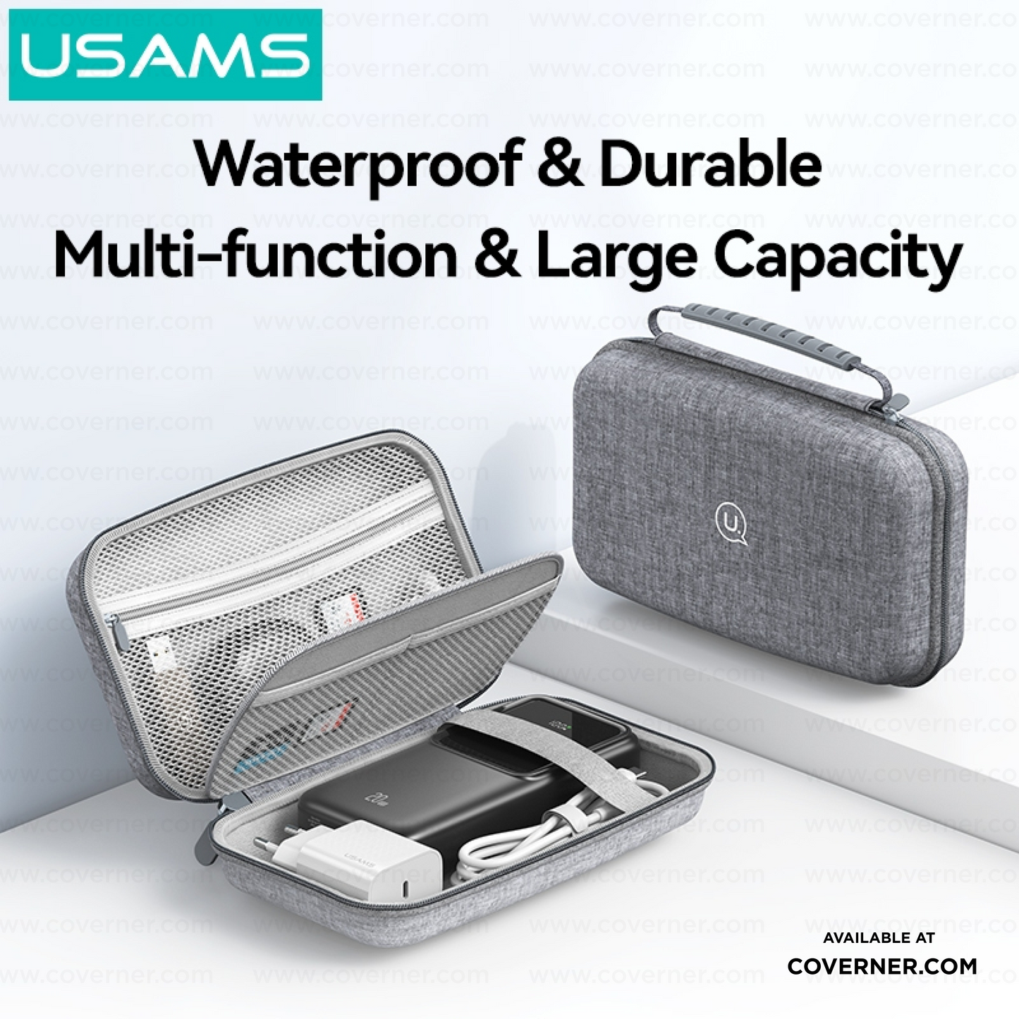 USAMS Hard Shell Organizer – Waterproof & Shockproof Storage Bag | Coverner India