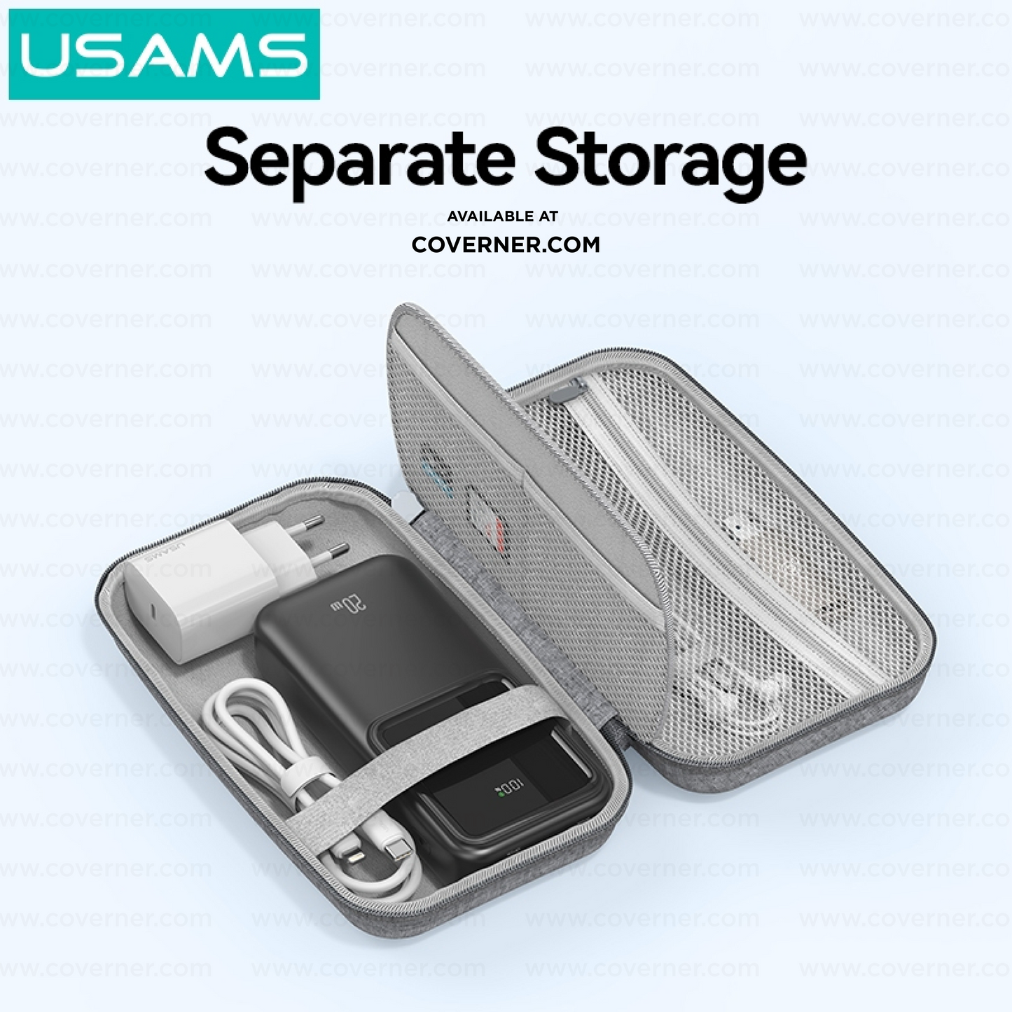 USAMS Hard Shell Organizer – Waterproof & Shockproof Storage Bag | Coverner India
