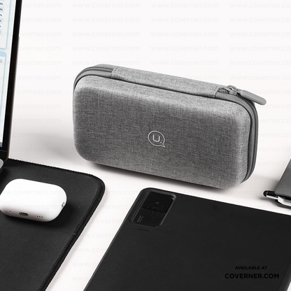 USAMS Hard Shell Power Bank Organizer – Compact, Shockproof & Anti-Scratch Case | Coverner India Exclusive