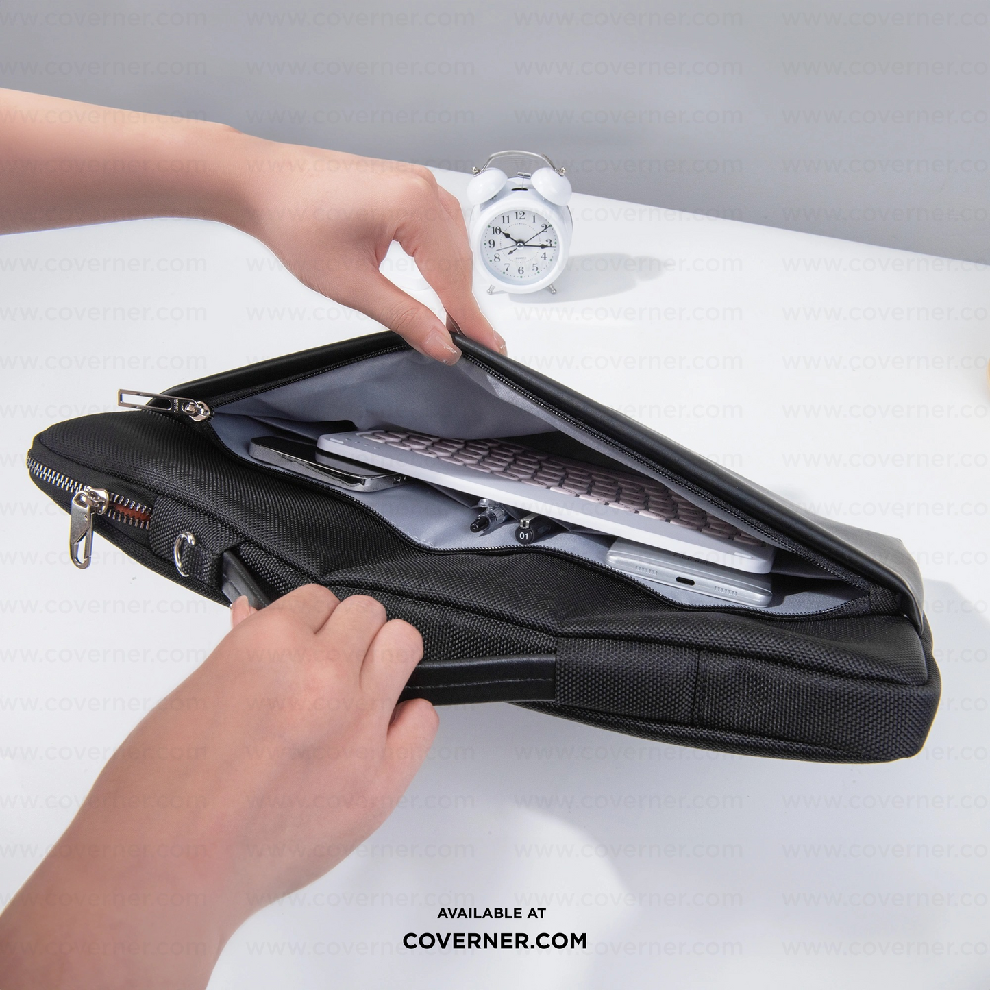 WiWU Hali Sleeve – Water-Resistant Carry Case for 14-Inch Laptops & Tablets | Faux Fur Lining + Shock Buffer | Coverner India