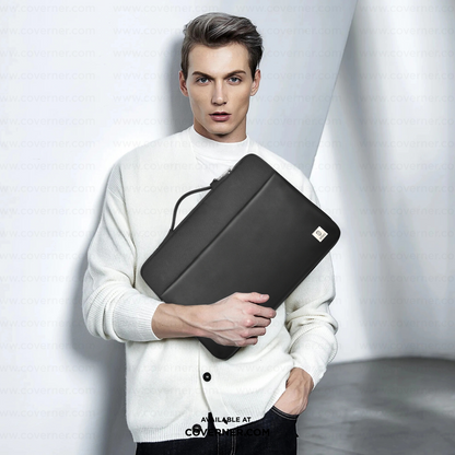 WiWU Hali Sleeve – Water-Resistant Carry Case for 14-Inch Laptops & Tablets | Faux Fur Lining + Shock Buffer | Coverner India