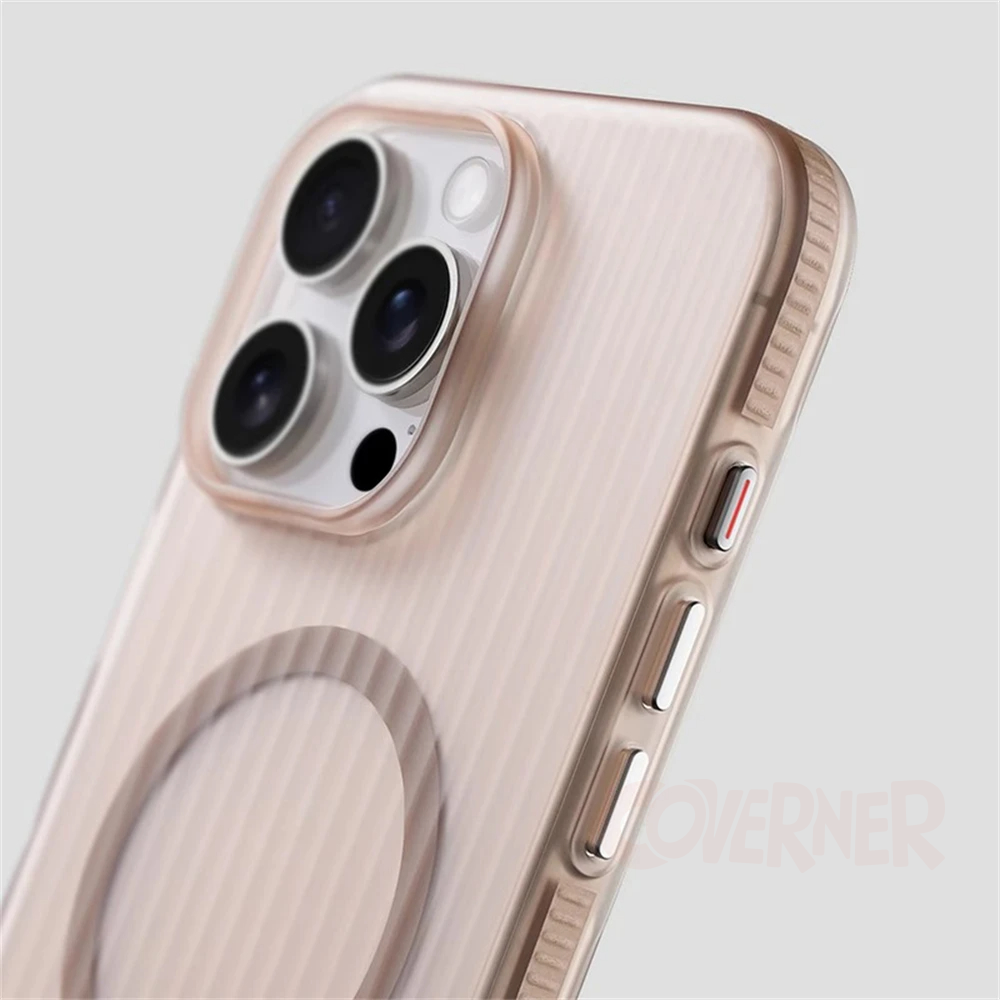 GripLine SlimFit Case – MagSafe Compatible Hybrid iPhone Case with Internal Side Stripes | Slim Fit, Camera Protection
