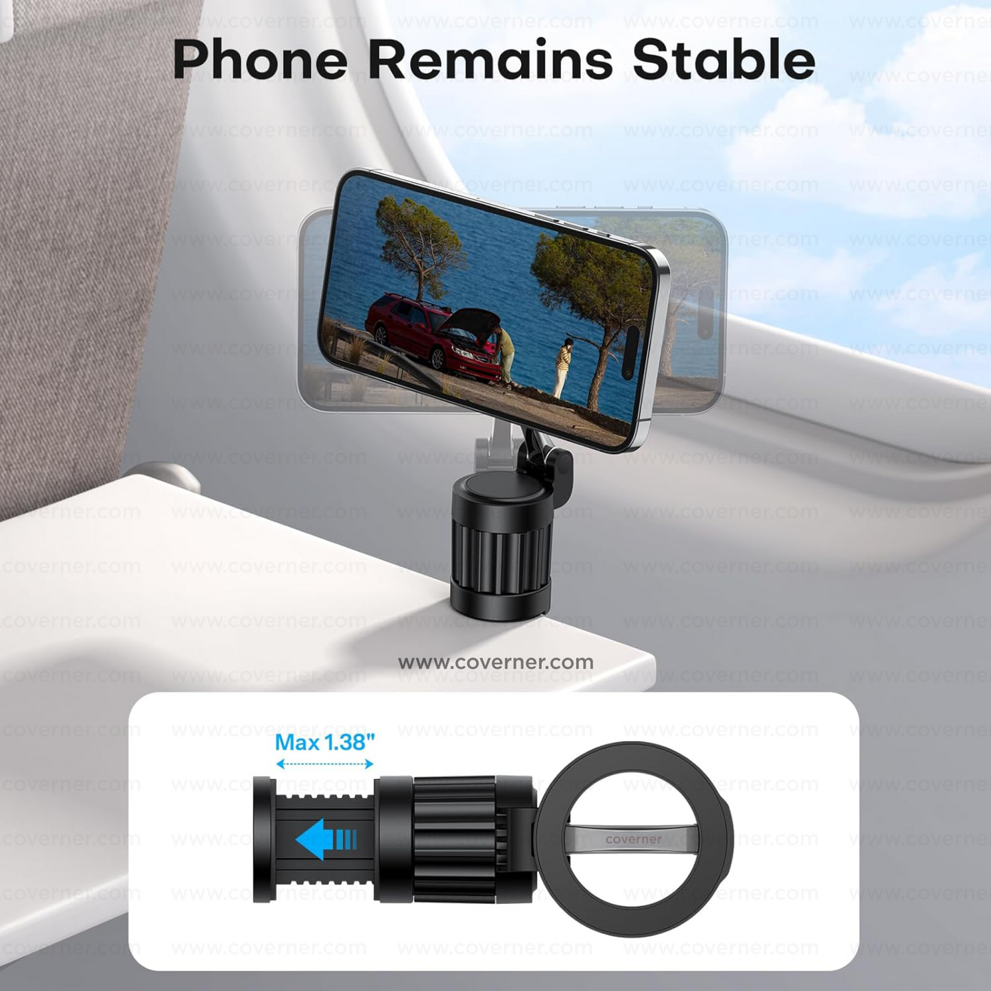 MagOrbit 360 – MagSafe Magnetic Phone Stand for Desk & Travel by Coverner India