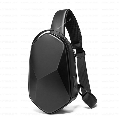 Bange Hard Shell Sling Bag – Waterproof Travel Crossbody with Anti-Theft Design by Coverner India