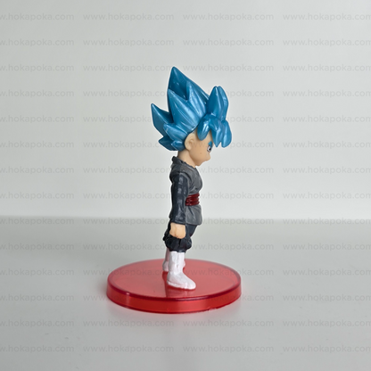 Black Goku Super Blue Mini Figure – Dragon Ball Z PVC Collectible (7cm)