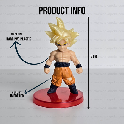 Son Goku Mini PVC Action Figure – 3” Collectible (3 Hair Variants)