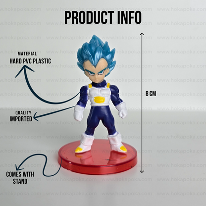 Vegeta Super Saiyajin Deus Blue 7cm – Dragon Ball Z Mini PVC Figure