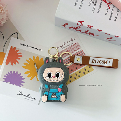 Labubu Charmie Bag – Cute Cartoon Silicone Zipper Pouch