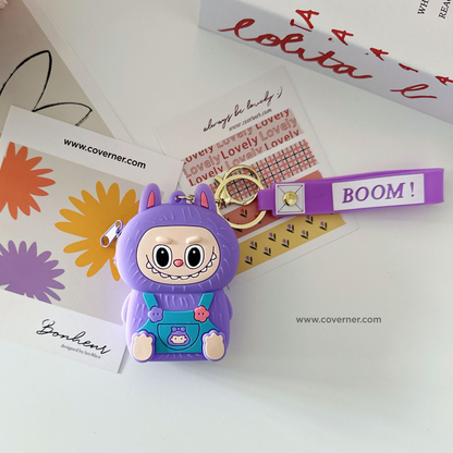 Labubu Charmie Bag – Cute Cartoon Silicone Zipper Pouch