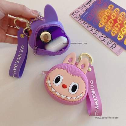 Labubu Silicone Purse Wallet & Cute Cartoon Mini Storage Bag - Strap Series BOOM
