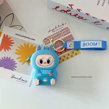 Labubu Charmie Bag – Cute Cartoon Silicone Zipper Pouch