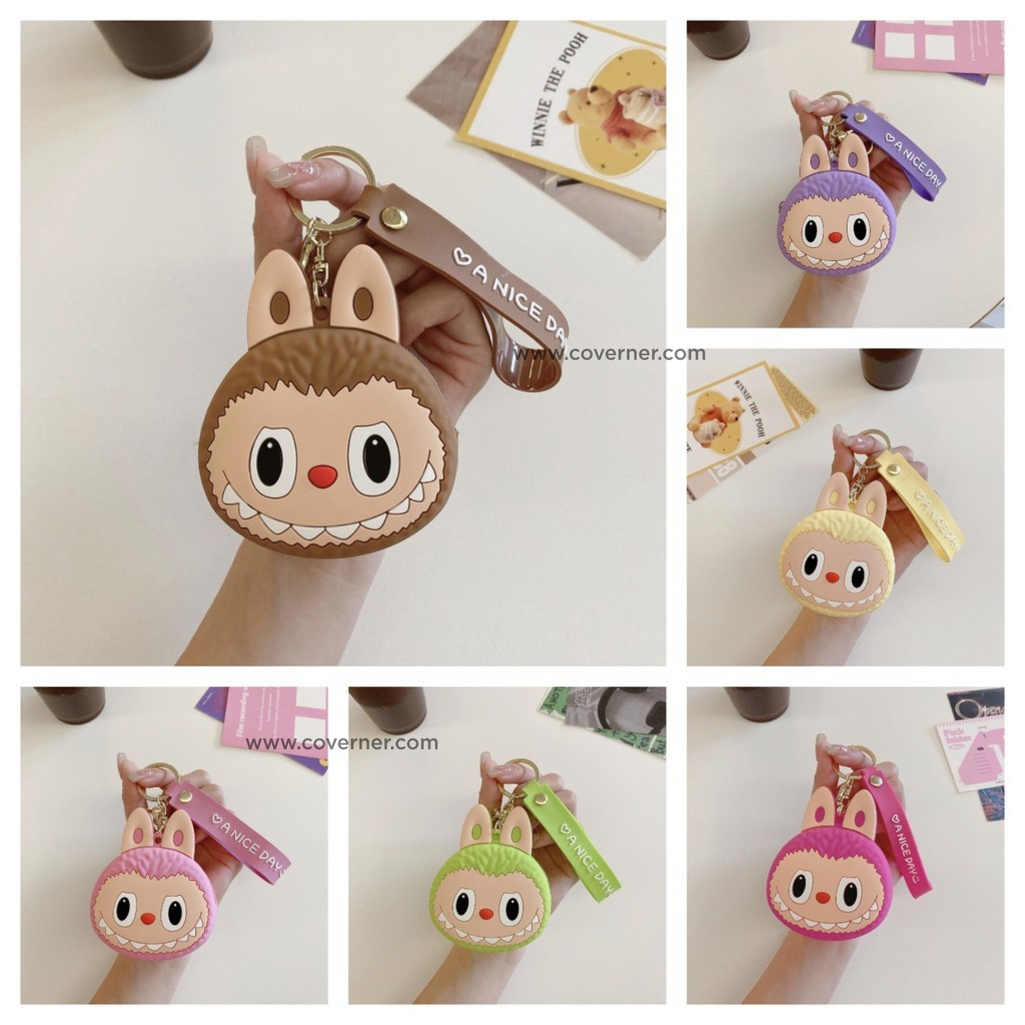 Labubu Silicone Purse Wallet & Cute Cartoon Mini Storage Bag - Strap Series BOOM