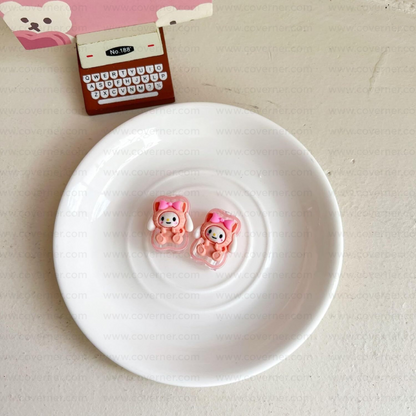 Peachie Paws – 5-Piece Charger & Cable Protector Set | CharmPop Series by Coverner India