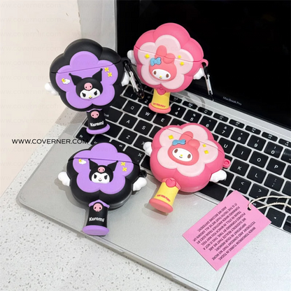 KuroMii Wand Silicone AirPods Case with Hook – Magical Anime-Inspired Cover by Coverner India