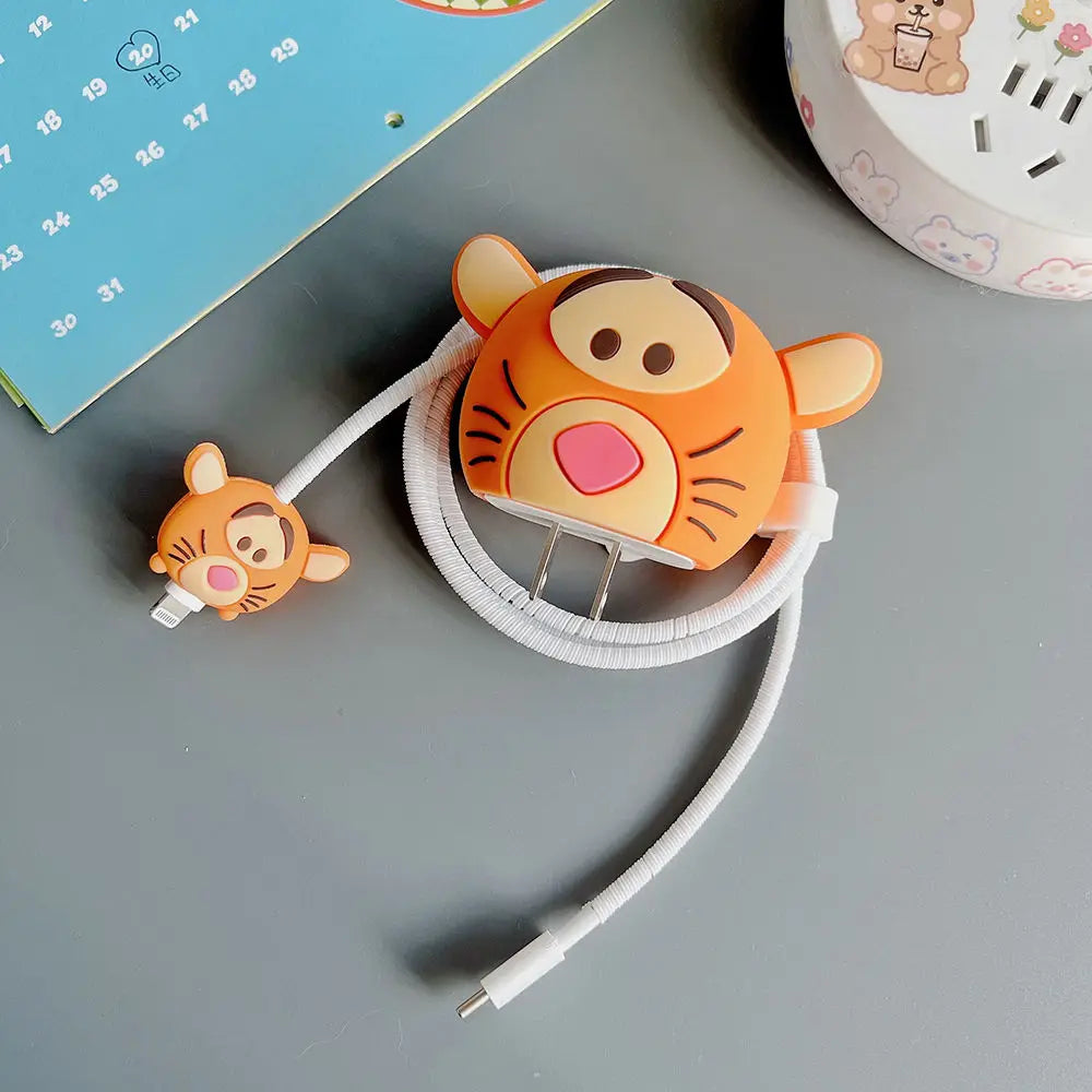 Iphone Charger Case Cover - Baby Tiger (4 Piece Set)