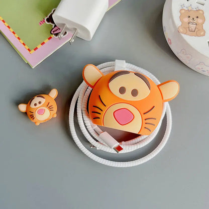 Iphone Charger Case Cover - Baby Tiger (4 Piece Set)
