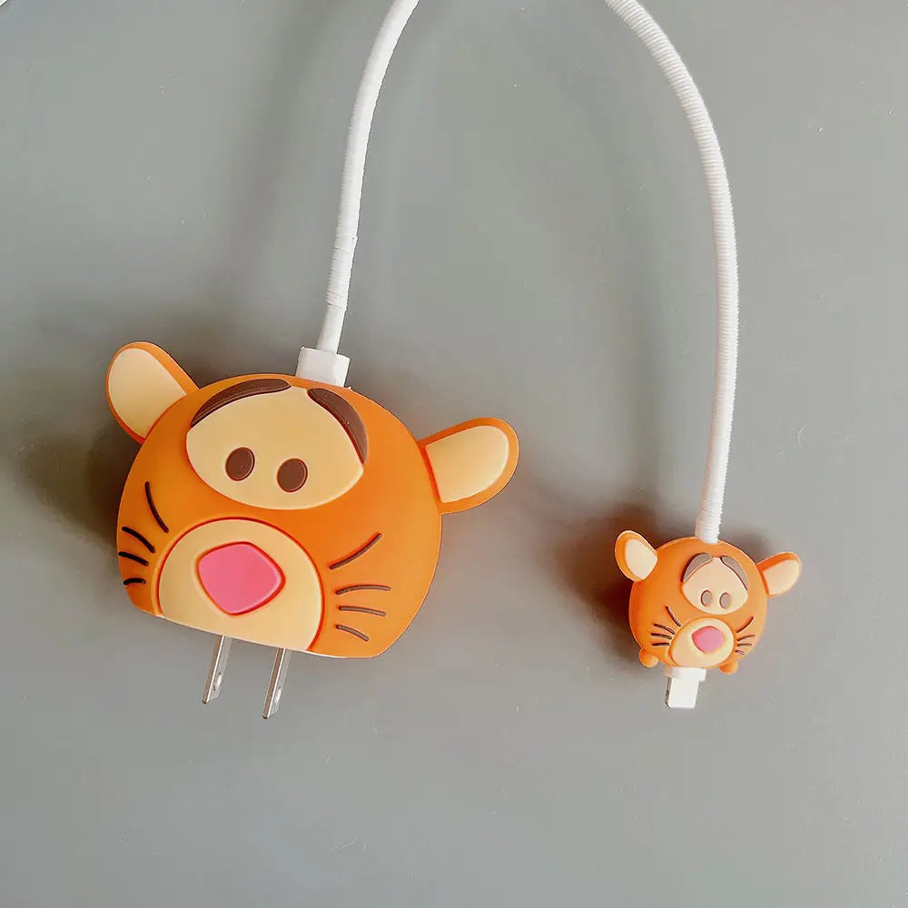 Iphone Charger Case Cover - Baby Tiger (4 Piece Set)