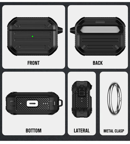 ArmorGuard Pro Rugged Protective Case for AirPods Pro & AirPods Pro 2 by Coverner India