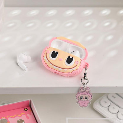 Labubu AirPods Case – Cute Cartoon Silicone Protective Cover & Keychain for All AirPods Models - PREMIUM